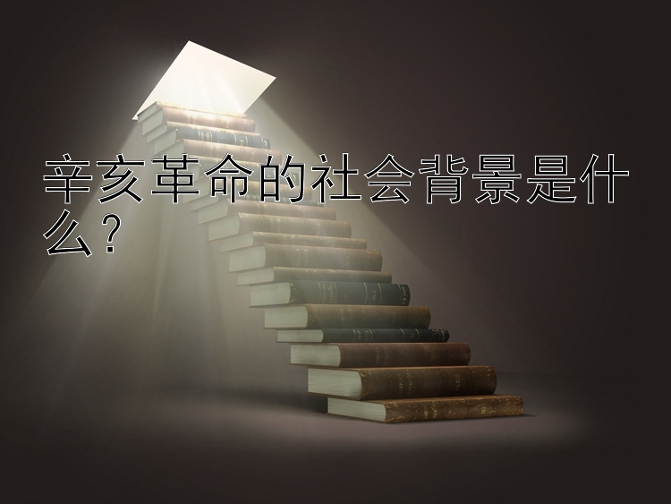 辛亥革命的社会背景是什么？