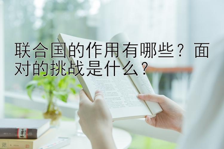 联合国的作用有哪些？面对的挑战是什么？