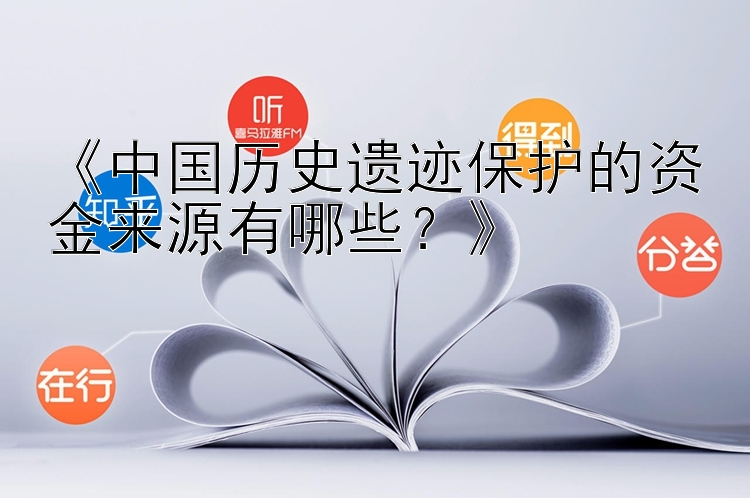 《中国历史遗迹保护的资金来源有哪些？》