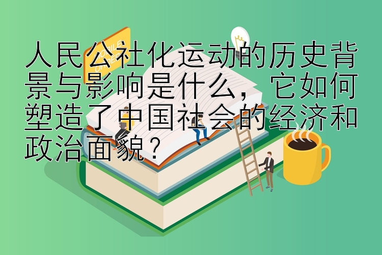 人民公社化运动的历史背景与影响是什么，它如何塑造了中国社会的经济和政治面貌？