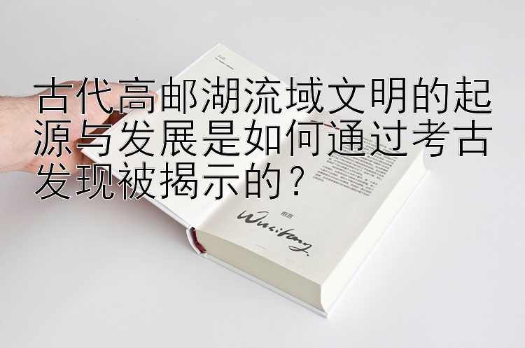 古代高邮湖流域文明的起源与发展是如何通过考古发现被揭示的？