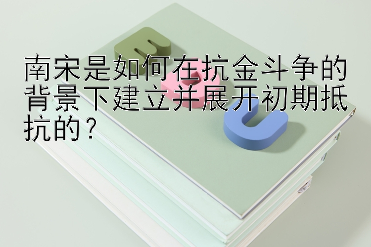 南宋是如何在抗金斗争的背景下建立并展开初期抵抗的？