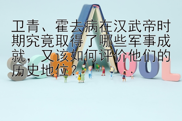 卫青、霍去病在汉武帝时期究竟取得了哪些军事成就，又该如何评价他们的历史地位？