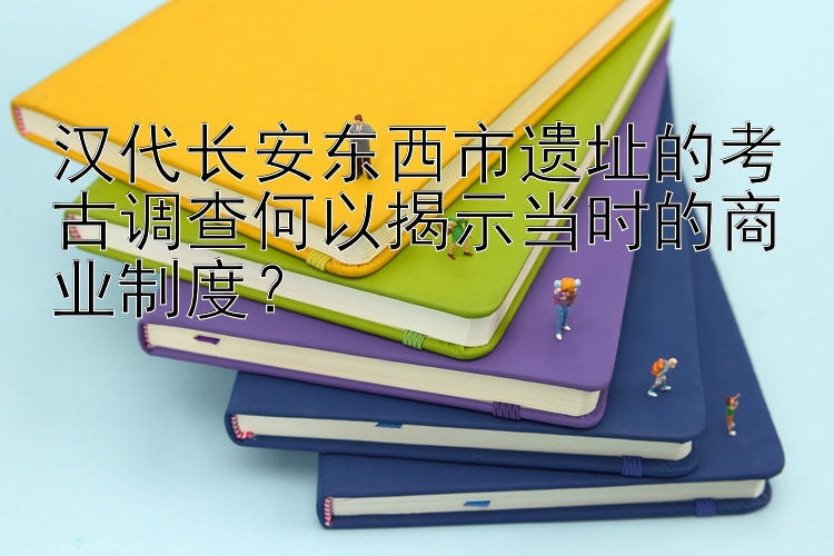 汉代长安东西市遗址的考古调查何以揭示当时的商业制度？