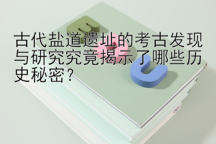 古代盐道遗址的考古发现与研究究竟揭示了哪些历史秘密？