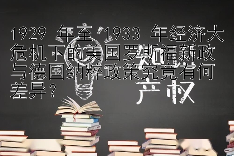 1929 年至 1933 年经济大危机下的美国罗斯福新政